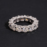GL Round Cut Full Eternity Band Moissanite Ring