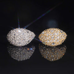 GL VVS Moissanite Diamond Upside Down Mosaic Setting Men Ring