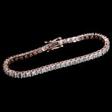 【US 3 Days Delivery】GL 2MM 3MM 4MM 5MM 6.5MM Moissanite Diamond Tennis Chain Bracelet