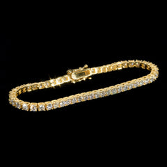 GL 2MM 3MM 4MM 5MM 6.5MM Moissanite Diamond Tennis Chain Bracelet