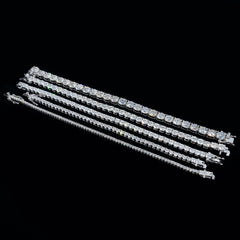 【US 3 Days Delivery】GL 2MM 3MM 4MM 5MM 6.5MM Moissanite Diamond Tennis Chain Bracelet