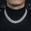 18MM S925 Silver 4 Rows VVS Moissanite EDG Cuban Link Chain