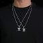 X Skull Shape Iced Out VVS Moissanite Pendant