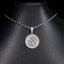 VVS Moissanite Round Praying Hands Pendant