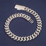 GL 20mm Miami Cuban Link Chain Hiphop Iced Out 5A+ Diamond 14K Gold Plated