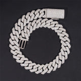 GL 20mm Miami Cuban Link Chain Hiphop Iced Out 5A+ Diamond 14K Gold Plated