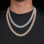 10MM S925 Silver 2 Rows Miami Hip Hop VVS Moissanite Cuban Chain
