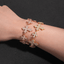 GL S925 Moissanite Diamond Pave Royal Cross Link Bracelet