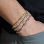 6.5mm S925 Silver VVS Moissanite Barbed Wire Bracelet
