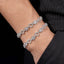 8MM XO VVS Moissanite Bracelet 925 Silver