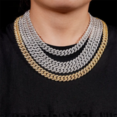 GL 10mm 2 Rows short buckle Cuban Chain