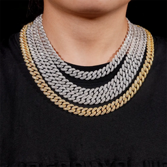 GL 10mm 2 Rows short buckle Cuban Chain