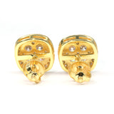 【US 3 Days Delivery】GL 10MM Mico Paved Full Moissanite  lced Out  Cushion Stud Earings