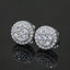 【US 3 Days Delivery】GL 10MM S925 Silver Mico Paved Full Moissanite lced Out Round Stud Earrings