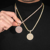 GL Bitcion logo Iced Out Rich Hip Hop Pendant