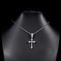 【US 3 Days Delivery】GL Iced Out Hip Hop Jewelry Vvs Moissanite Diamond Cross Pendant