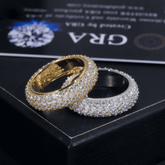 GL Chunky Eternity Band Moissanite Diamond Ring