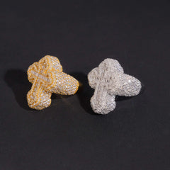 GL Baguette Iced Out VVS Moissanite Cross Ring