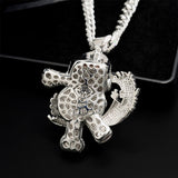 GL Trendy Ttoys Red Nose Clown Full of Diamond Pendant