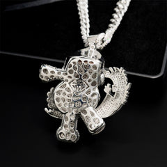 GL Trendy Ttoys Red Nose Clown Full of Diamond Pendant