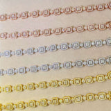 18k gold plated iced out moissanite diamond 925 silver cuban link chain