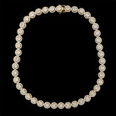 13mm Luxury 925 Silver Iced out VVS Moissanite Cluster Necklace Chain