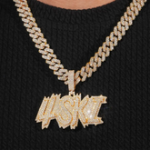 Custom "4SKI" Letter VVS Moissanite Pendant