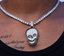 Custom Pendant - 1.5 inches White Gold 925 Silver VVS Moissanite Skull Pendant By Justin
