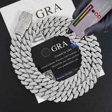 GL 13mm Moissanite Can Pass Stone Tester Cuban Chain Necklace