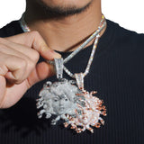 GL Medusa 925 Sterling Silver Moissanite Pendant