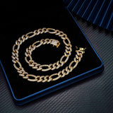 Cuban Link Necklace Hip Hop Jewelry Iced Out Gold Plated CZ Cuban Chain