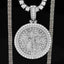 【US 3 Days Delivery】GL Catholic Virgin Mary Silver Moissanite Pendant