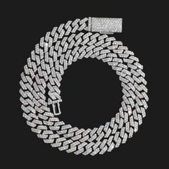 【US 3 Days Delivery】GL 8mm 925 Silver Moissanite Cuban Chain