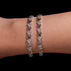 925 Silver Mouse Shape VVS Moissanite Tennis Bracelet