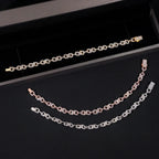 VVS Moissanite S925 Silver Infinity Figure-8 Link Chain