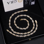 VVS Moissanite S925 Silver Infinity Figure-8 Link Chain