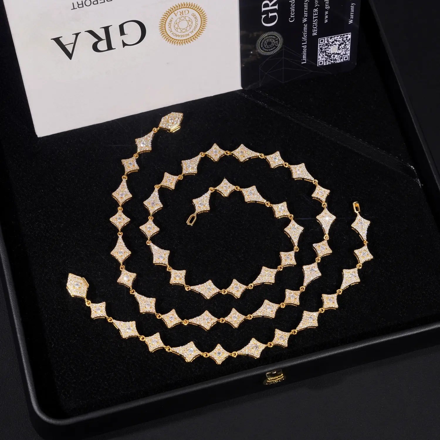 VVS Moissanite Kite Star Tennis Chain 925 Silver Necklace/Bracelet