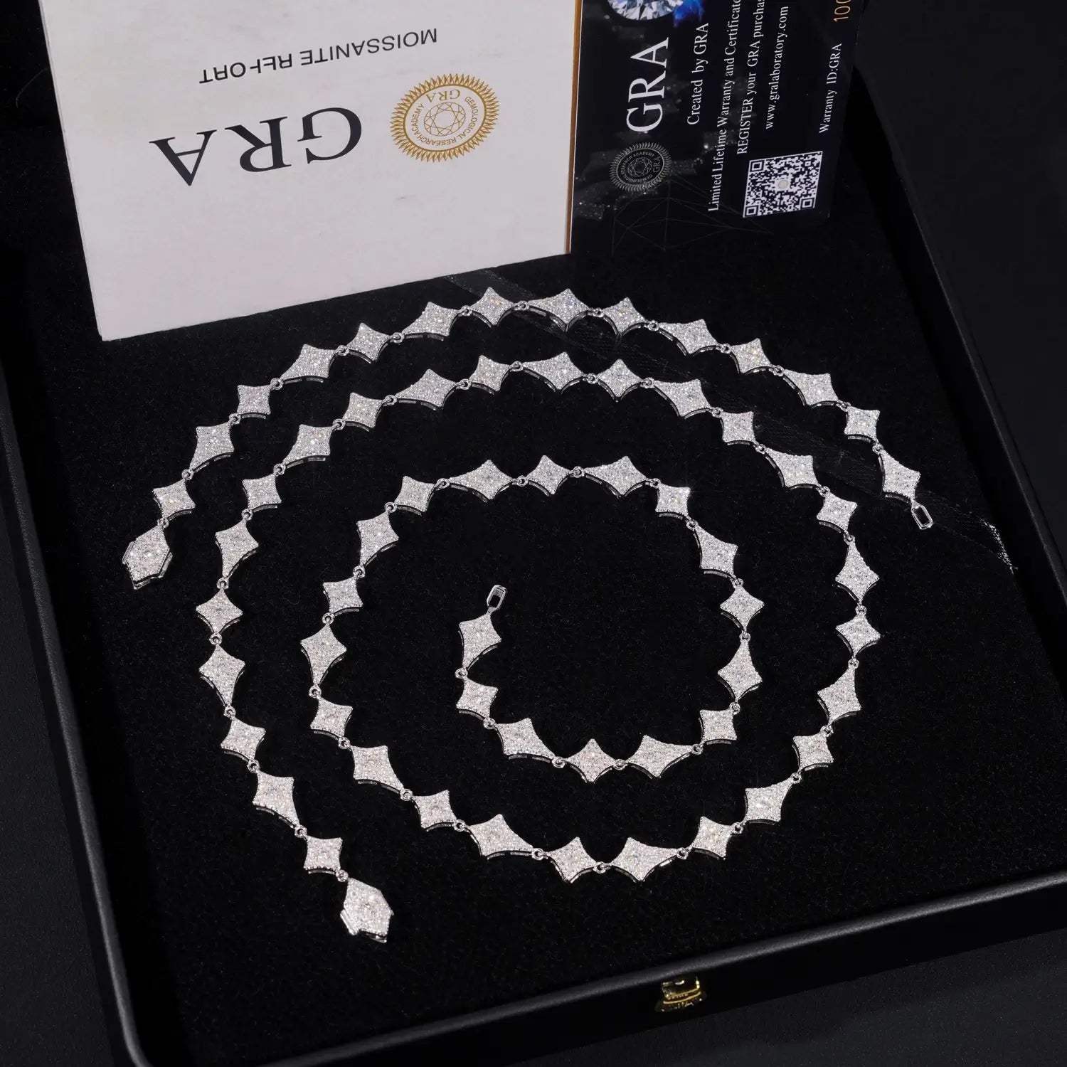 VVS Moissanite Kite Star Tennis Chain 925 Silver Necklace/Bracelet