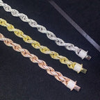 10MM Rope VVS Moissanite Chain Necklace S925