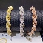 10MM Rope VVS Moissanite Chain Necklace S925