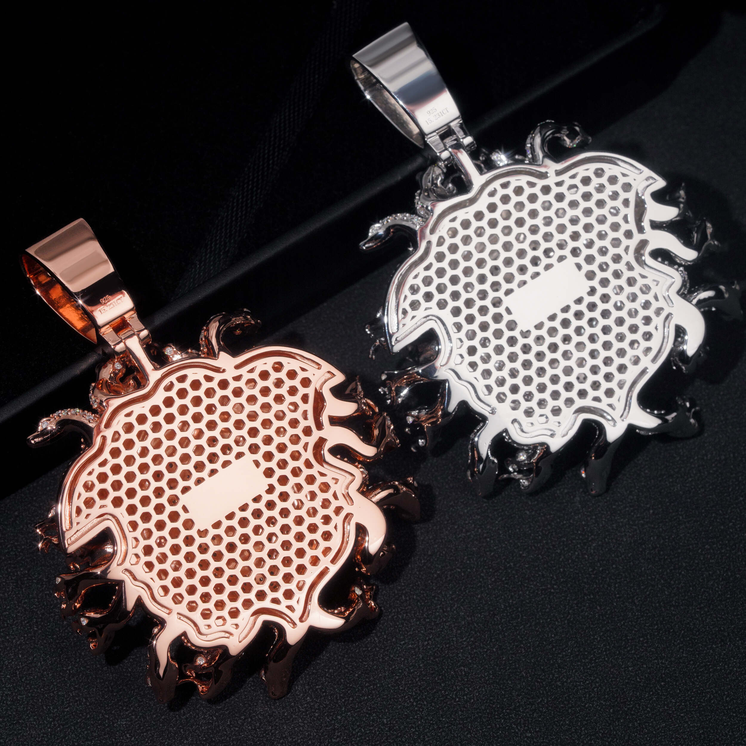 GL Medusa 925 Sterling Silver Moissanite Pendant