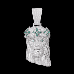 GL Iced Out Jesus Pendant S925 Silver Full VVS Moissanite Pendant