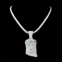 GL Iced Out Jesus Pendant S925 Silver Full VVS Moissanite Pendant