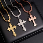 Regal Ice VVS Moissanite  Cross Pendant