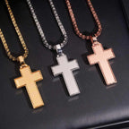Emerald Stone VVS Moissanite Hip-Hop Cross Pendant
