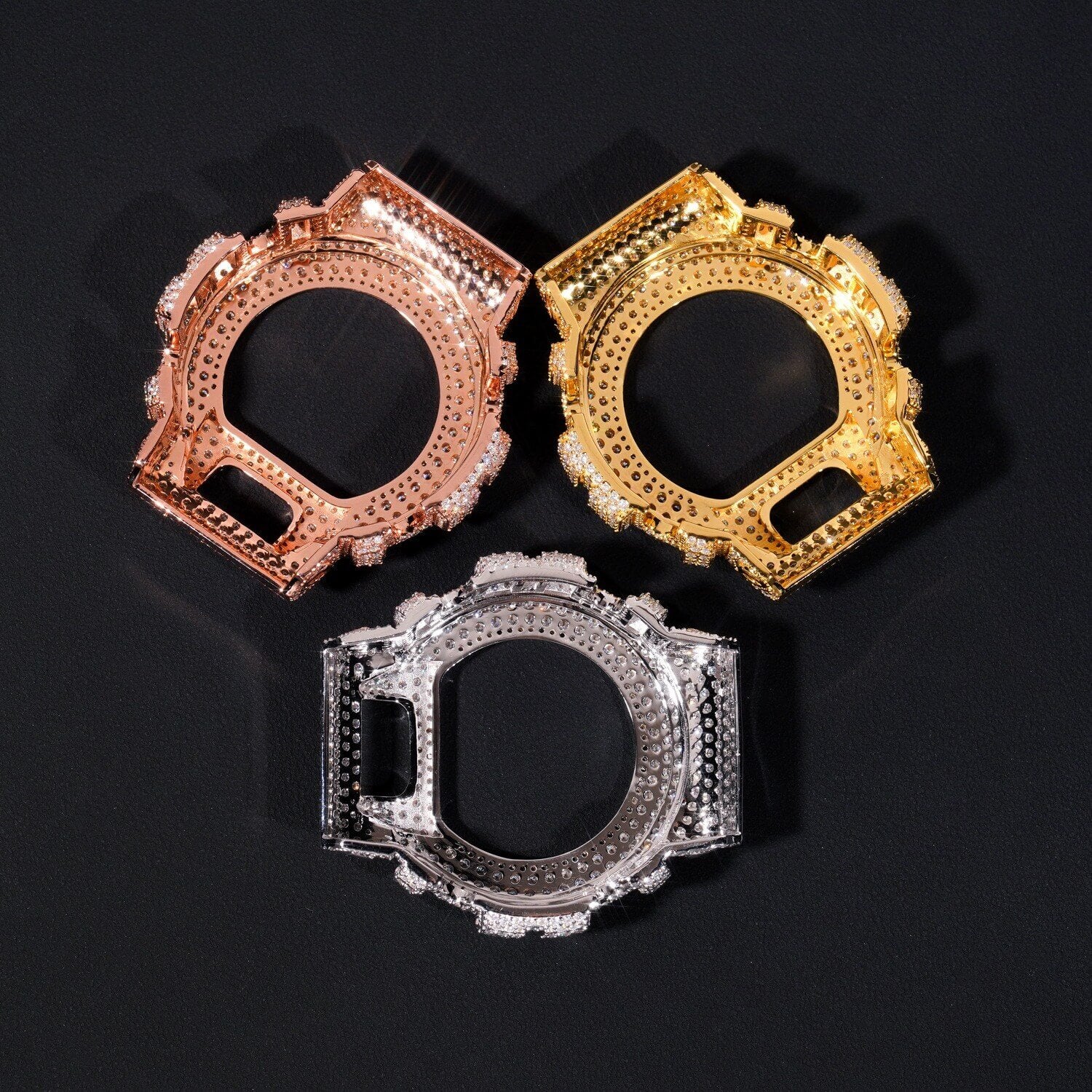 13.58 CT Iced Out G Shock DW6900 Moissanite Diamond Custom Watch Case