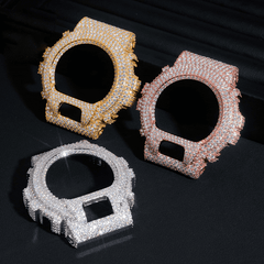 11.97 CT Moissanite Cross Iced Out Custom Watch Case