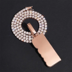 Custom VVS Baguette Moissanite Letter Pendant