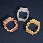 Premium Iced Out VVS  Moissanite Watch Case for Casio DW5600