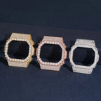 Premium Iced Out VVS  Moissanite Watch Case for Casio DW5600